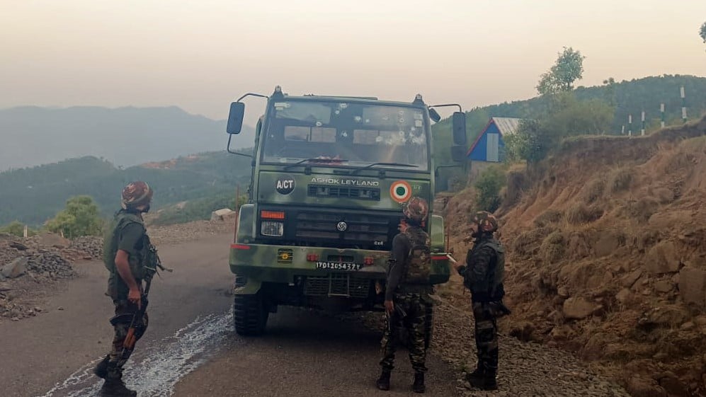 پونچھ میں آئی اے ایف کے قافلے پر دہشت گردانہ حملہ، ایک جوان شہید