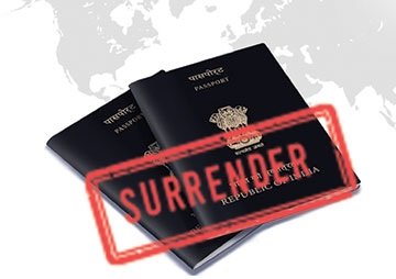 Surrender Passport