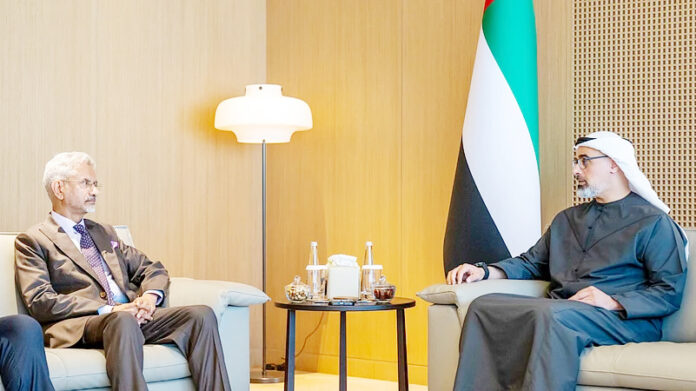 jaishnkar visit Abu Dhabi