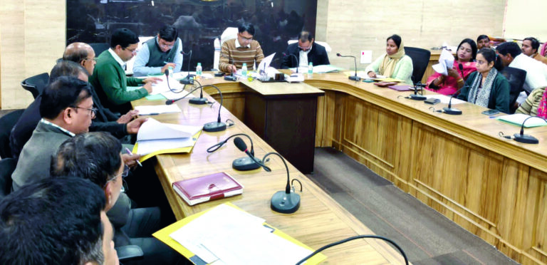 ڈی ایم ایف ٹی کے تحت ڈی سی نے لیا ترقیاتی کاموں کا جائزہ